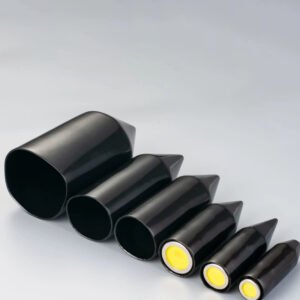 Black Dust Proof PVC Cable Gland Shrouds