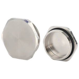 Hexagonal Screw Plated Brass IP68 Cover End Cap Plug